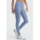 High-Waisted Motion365 Yoga Legging With Zipper Faded Denim/Soft-White