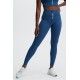 High-Waisted Motion365 Yoga Legging With Zipper Navy Peony/Soft-White