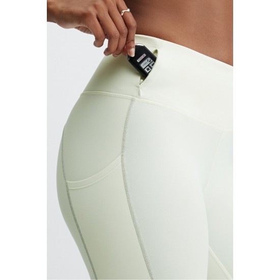 Therma-Flex HW Reflective Pocket Yoga Legging Warm White/Reflective Silver