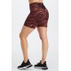 Boost PowerHold High-Waisted 6 Yoga Short Mahogany Zebra Stroke/Black