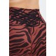 Boost PowerHold High-Waisted 6 Yoga Short Mahogany Zebra Stroke/Black