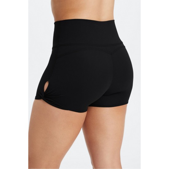 Oasis PureLuxe High-Waisted Twist 3 Yoga Short Black