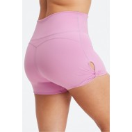 Oasis PureLuxe High-Waisted Twist 3" Yoga Short Misty Lilac