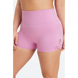 Oasis PureLuxe High-Waisted Twist 3" Yoga Short Misty Lilac