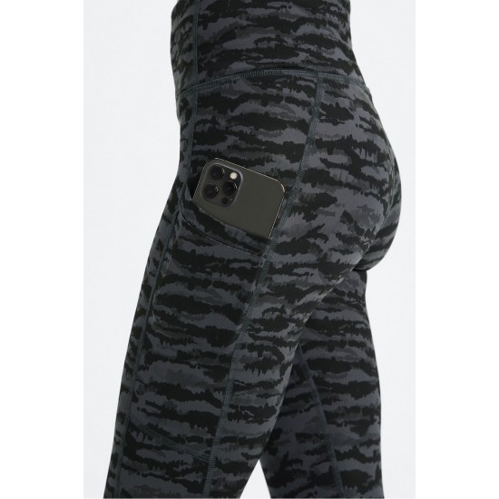 Therma-Flex High-Waisted Pocket Yoga Legging Pewter Tigress