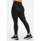 Ultraluxe High-Waisted Yoga Legging Black Foil Snake