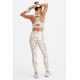 Ultraluxe High-Waisted Yoga Legging Copper Foil Snake