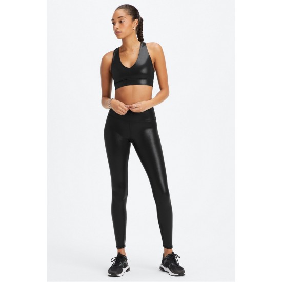 High-Waisted PureLuxe Minimal Yoga Legging Dark Pine