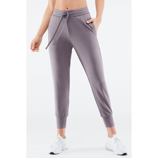 Lounge Terry Drawstring Yoga Jogger Light Pewter