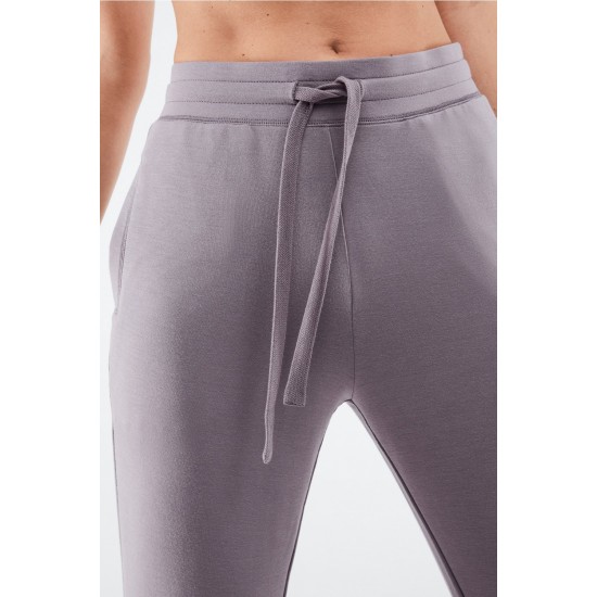 Lounge Terry Drawstring Yoga Jogger Light Pewter