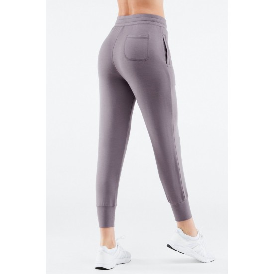 Lounge Terry Drawstring Yoga Jogger Light Pewter