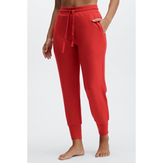 Lounge Terry Drawstring Yoga Jogger Persimmon