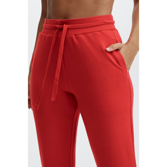 Lounge Terry Drawstring Yoga Jogger Persimmon