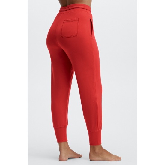 Lounge Terry Drawstring Yoga Jogger Persimmon