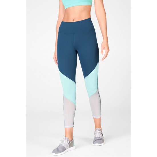 Zone High-Waisted 7/8 Blue Nova/Blue Bell/Grey Stone