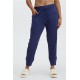 Sleek Knit Drawstring Yoga Pant Navy