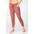 Sleek Knit Drawstring Yoga Pant Dark Rouge