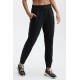 Eco-Conscious Slim Yoga Sweatpants Black