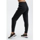 Eco-Conscious Slim Yoga Sweatpants Black