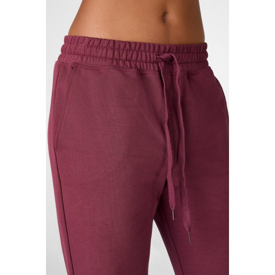 Logan Yoga Sweatpant Black Cherry