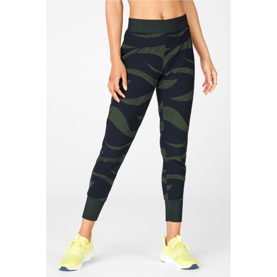 Joelle Jacquard Yoga Jogger Neon Zebra