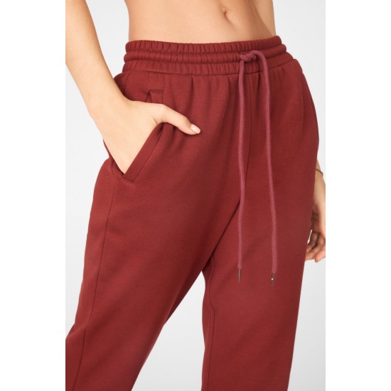 Drew Yoga Sweatpant Umbria Red