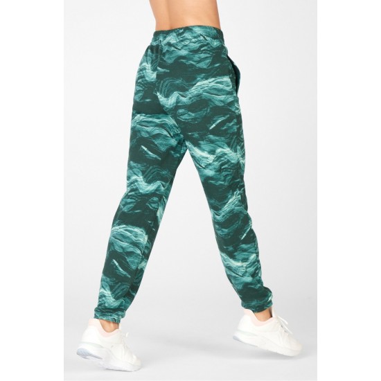 Cloe Slim Yoga Sweatpant Crystal Waves