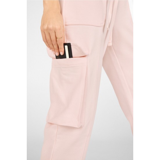 Nyla Cargo Yoga Pant Pink Frost