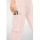 Nyla Cargo Yoga Pant Pink Frost