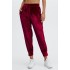 Luxe Velour Yoga Jogger Cherry Burst