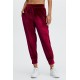 Luxe Velour Yoga Jogger Cherry Burst