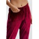 Luxe Velour Yoga Jogger Cherry Burst