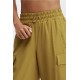 Eleanor Cargo Track Yoga Pant Warm Olive