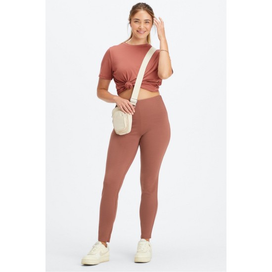 24/7 Skinny Yoga Pant Mahogany