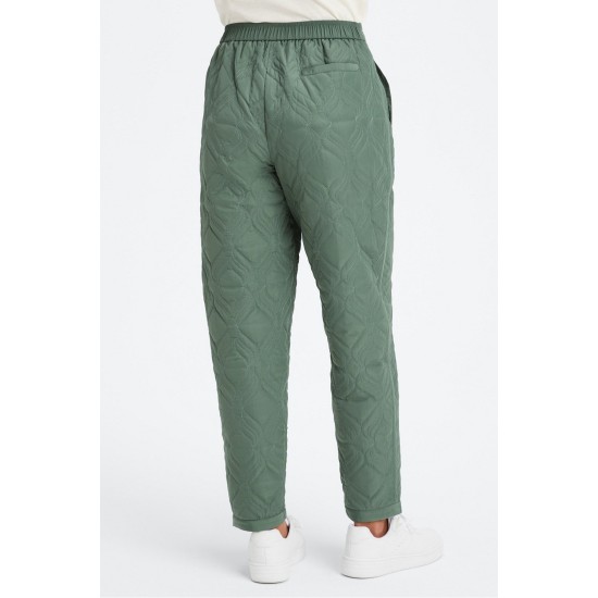 Apres Ski Quilted Yoga Pant Smoke Green