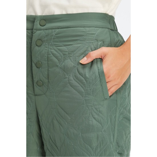 Apres Ski Quilted Yoga Pant Smoke Green