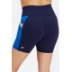 On-The-Go PowerHold High-Waisted 6 Yoga Short Deep Navy/Electric Blue