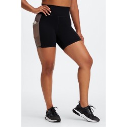 On-The-Go PowerHold High-Waisted 6" Yoga Short Black/Smokey