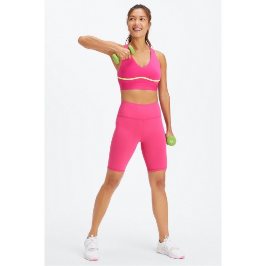 Define PowerHold High-Waisted 9 Yoga Short Plush Pink