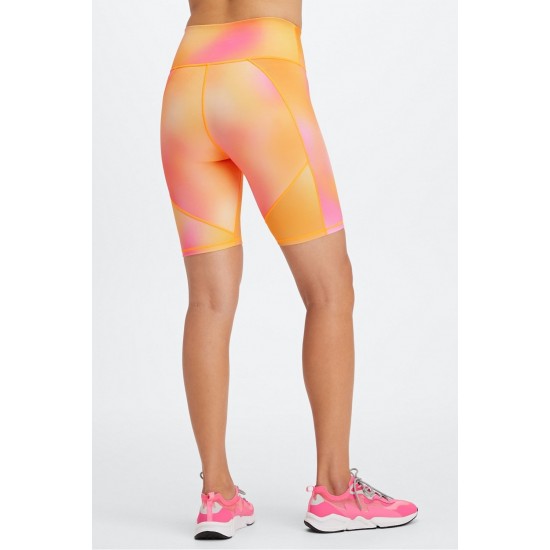 Define PowerHold High-Waisted 9 Yoga Short Orange Pop Blur