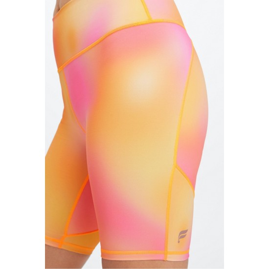 Define PowerHold High-Waisted 9 Yoga Short Orange Pop Blur