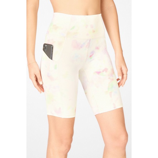 Oasis High-Waisted Pocket Yoga Short 9 Soft Tie Dye