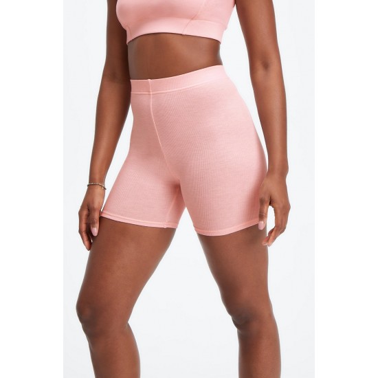 RestoreKnit Slim Yoga Short Pink Dust Heather