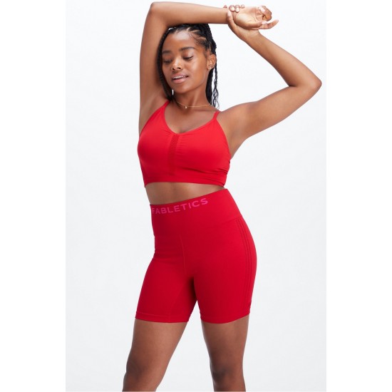 Sync Seamless High-Waisted 6 Yoga Short Sweet Cherry/Plush Pink