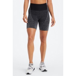 Ombre Seamless Ultra High-Waisted 6" Black/Mineral Grey