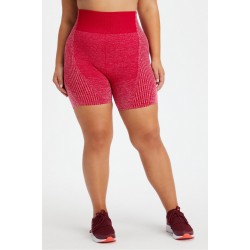 Ombre Seamless Ultra High-Waisted 6" Dark Sweet Cherry/Soft Shell